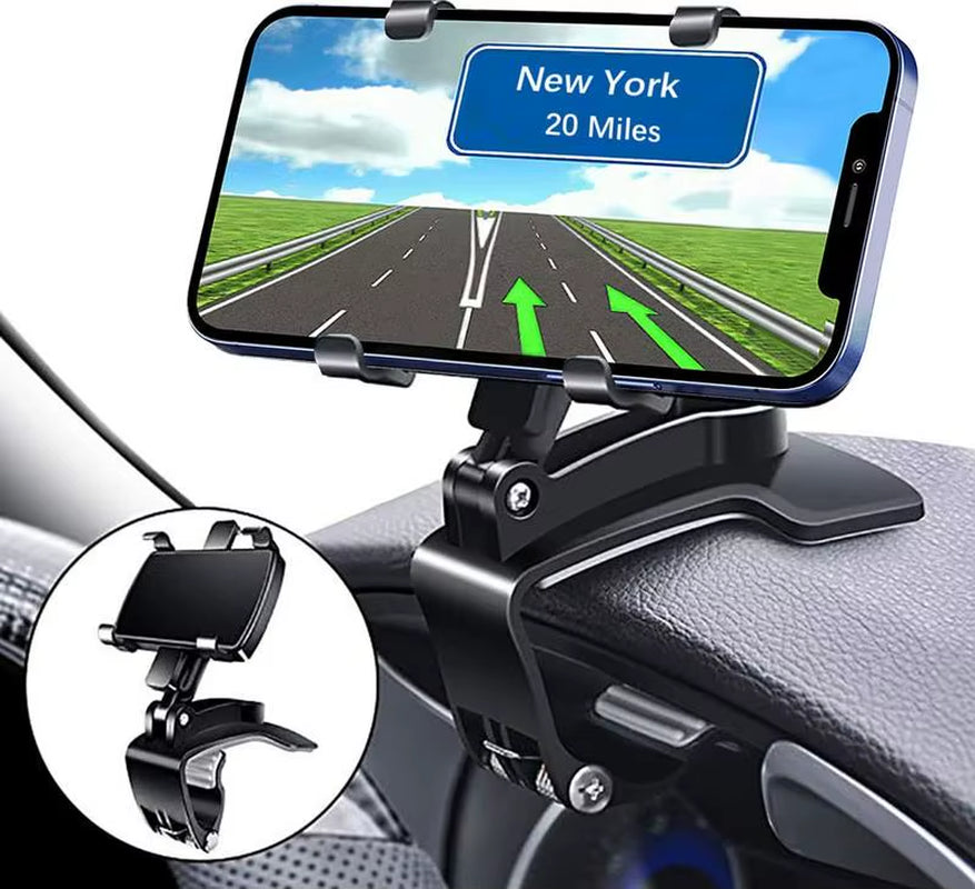 Multi-Function Car Mobile Phone Holder Dashboard Mirror/Gps Mobile Phone Holder Clip 360 Degree Rotatable Car Accessories